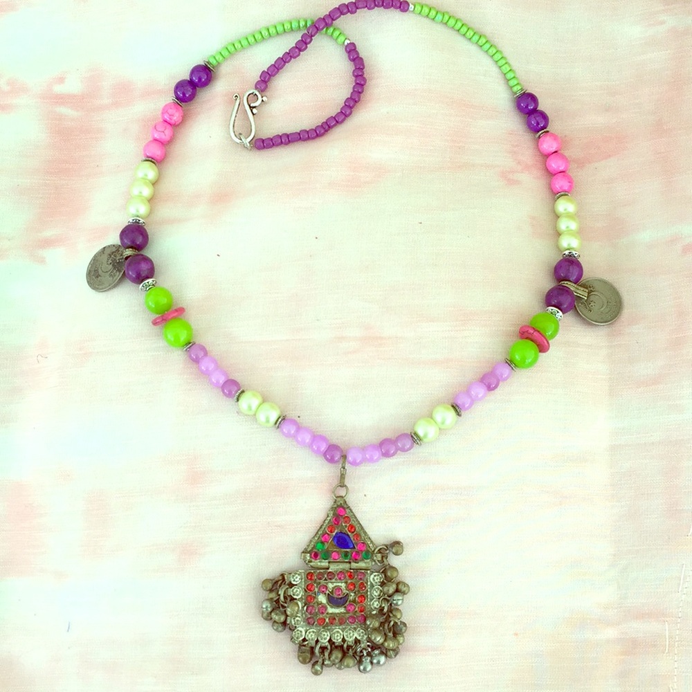 Reserved !!bohemian Kuchi necklace ❤️❤️❤️❤️